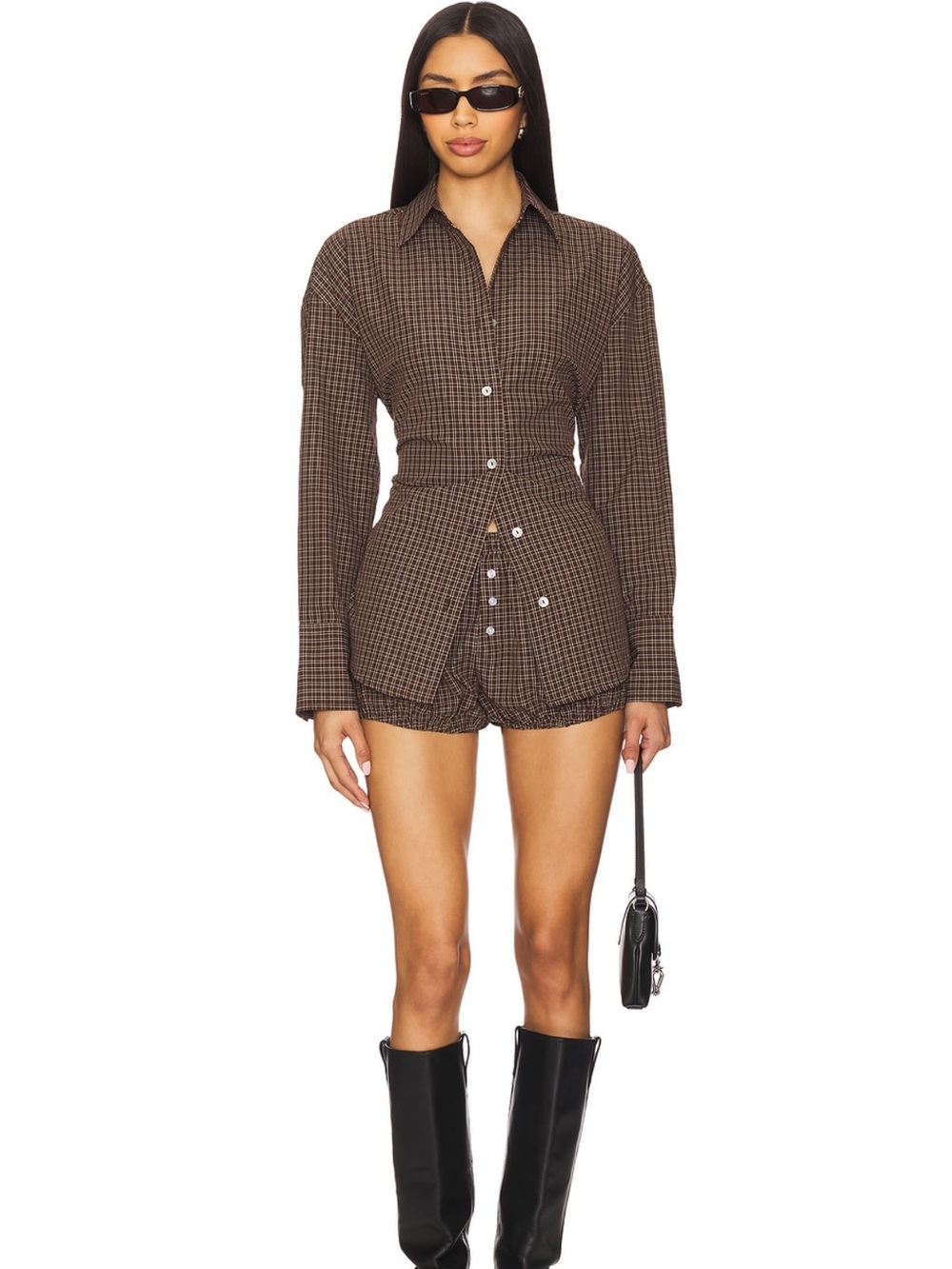NIA Button-Down Shirt with shorts